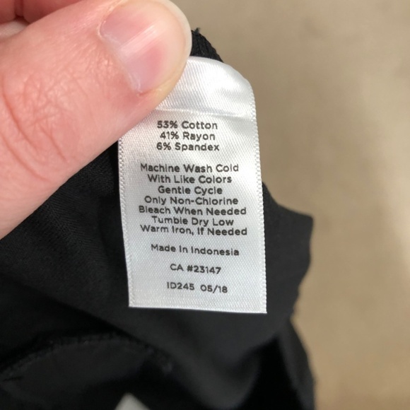 Talbots Black Elastic Waist Ankle Pants Size 6 Petite - Picture 8 of 12